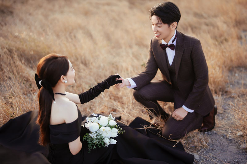 SJwedding鯊魚婚紗婚攝團隊小倩在台中麗寶樂園火炎山拍攝的自助婚紗” border=