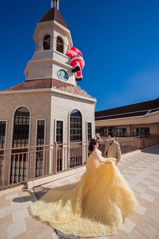 SJwedding鯊魚婚紗婚攝團隊小倩在台中麗寶樂園火炎山拍攝的自助婚紗” border=