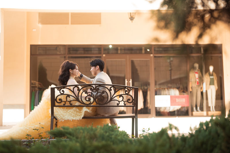 SJwedding鯊魚婚紗婚攝團隊小倩在台中麗寶樂園火炎山拍攝的自助婚紗” border=