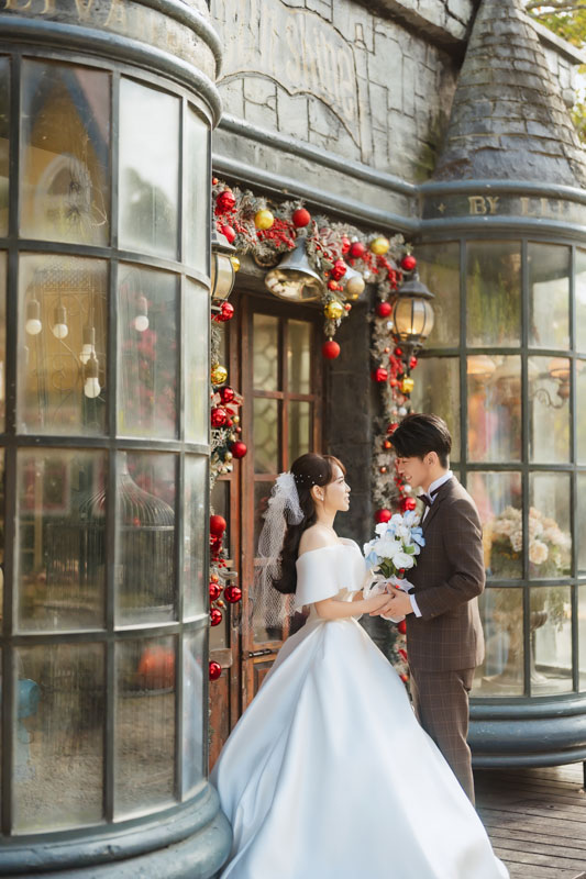 SJwedding鯊魚婚紗婚攝團隊小倩在台中麗寶樂園火炎山拍攝的自助婚紗” border=