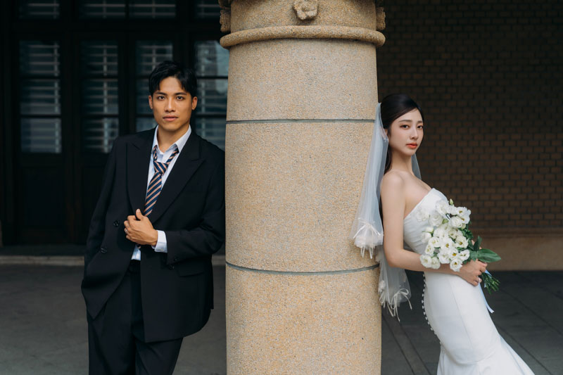 SJwedding鯊魚婚紗婚攝團隊雨翰在台北拍攝的自助婚紗” border=