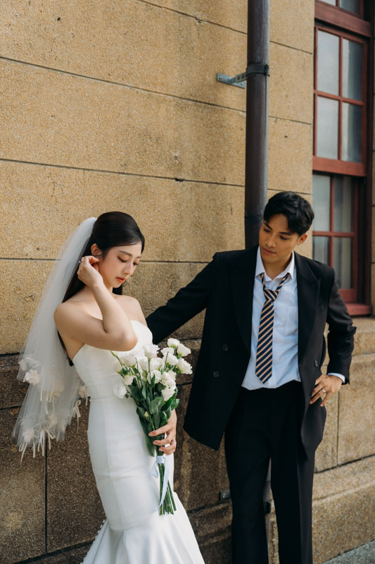 SJwedding鯊魚婚紗婚攝團隊雨翰在台北拍攝的自助婚紗” border=