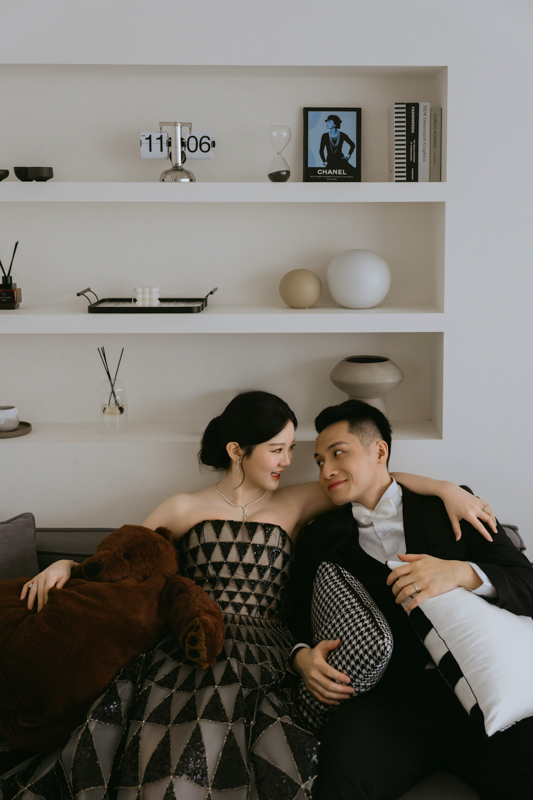 SJwedding鯊魚婚紗婚攝團隊雨翰在台北mainspaceAttic80大同大學拍攝的自助婚紗” border=