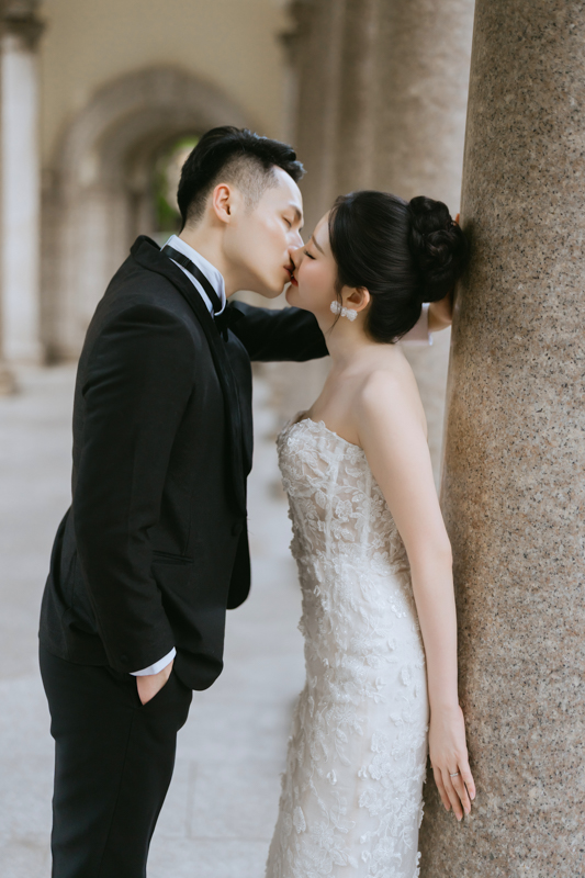 SJwedding鯊魚婚紗婚攝團隊雨翰在台北mainspaceAttic80大同大學拍攝的自助婚紗” border=